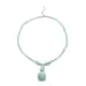 Green Aventurine Beaded Necklace 18-20 Inches in Silvertone 180.50 ctw image number 0