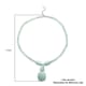 Green Aventurine Beaded Necklace 18-20 Inches in Silvertone 180.50 ctw image number 5