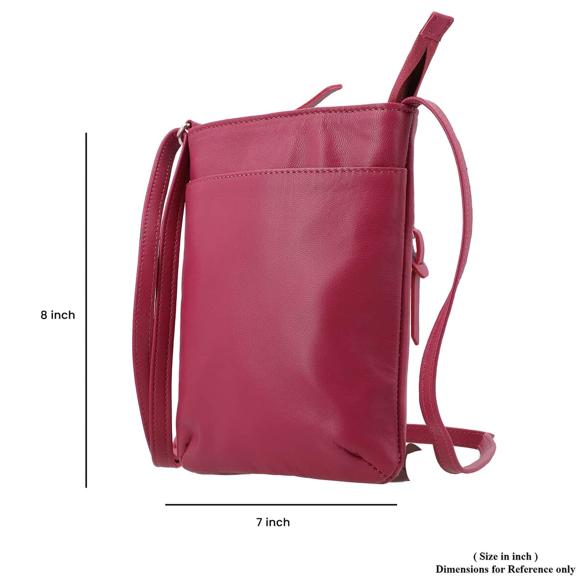 LeDonne Red Fold-Over Leather Messenger Bag, Best Price and Reviews