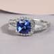 SUMMER DEALS RHAPSODY 950 Platinum AAAA Tanzanite and E-F VS Diamond Ring (Size 8.0) 5.35 Grams 2.15 ctw image number 1