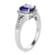 SUMMER DEALS RHAPSODY 950 Platinum AAAA Tanzanite and E-F VS Diamond Ring (Size 8.0) 5.35 Grams 2.15 ctw image number 3