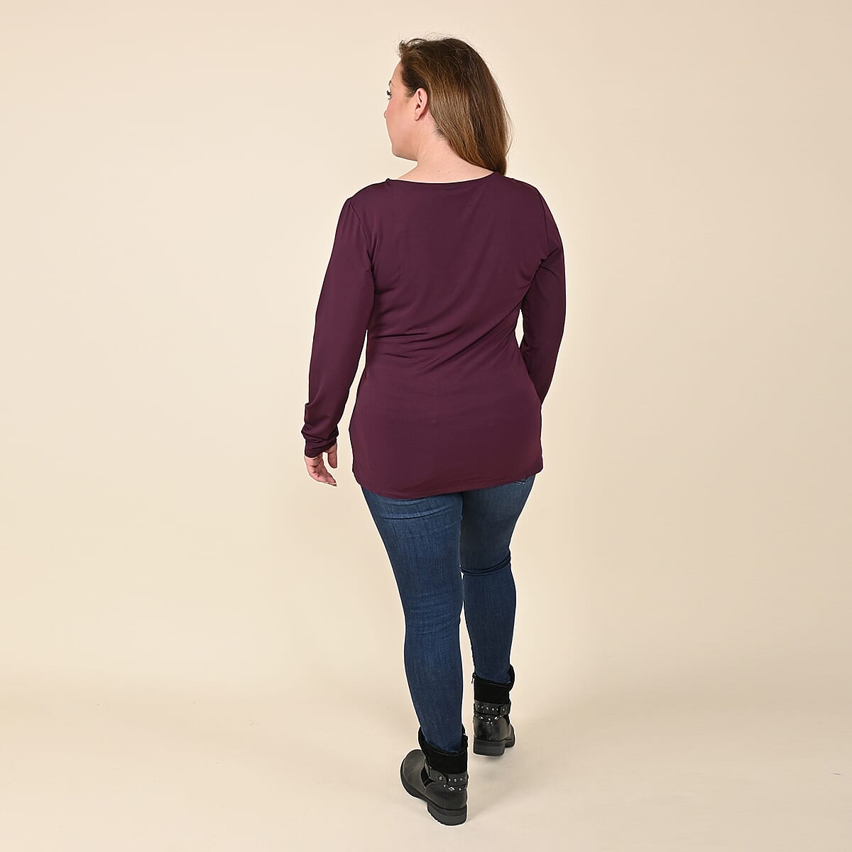 Black Asymmetrical Blouse main image 1