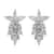Moissanite Earrings in Platinum Over Sterling Silver 2.15 ctw