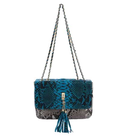 Genuine python top handle bag / designer bag / exotic leather bag / summer  bag genuine snake leather / crossbody elegant classy bag