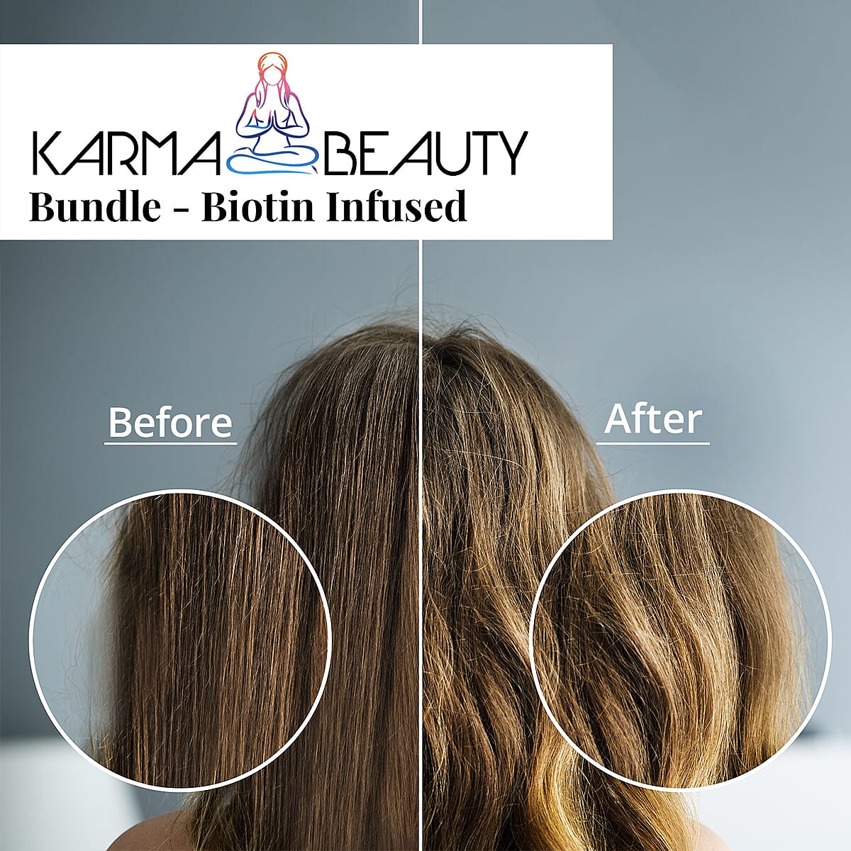 Buy Karma Beauty Bundle Biotin Infused Shampoo, Conditioner & Keratin