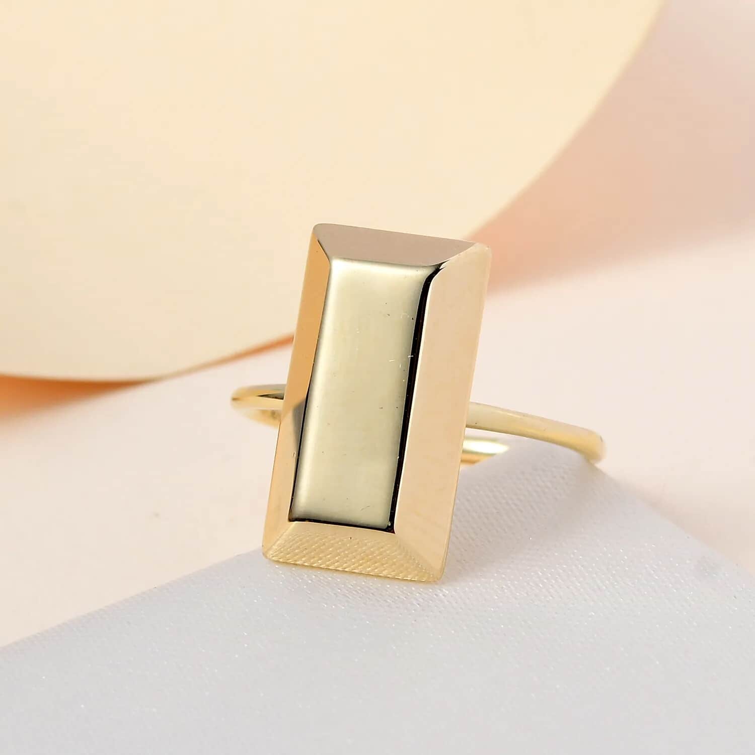 Buy Luxoro 10K Yellow Gold Bar Ring|Yellow Gold Ring| Gold Jewelry 