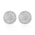 Simulated Diamond Earrings in Stainless Steel 2.10 ctw