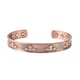 Magnetic By Design Bee Pattern Cuff Bracelet in Black Oxidized and Rosetone (7.50 In) image number 3