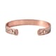 Magnetic By Design Bee Pattern Cuff Bracelet in Black Oxidized and Rosetone (7.50 In) image number 5