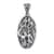 Bali Legacy Mother Of Pearl and Swiss Blue Topaz Turtles Pendant in Sterling Silver 0.70 ctw