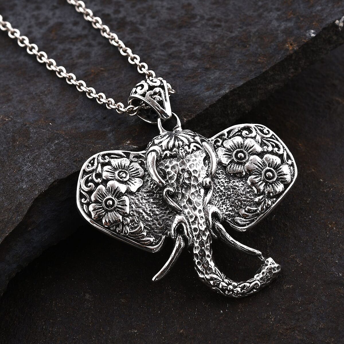 Buy Bali Legacy Sterling Silver Elephant Pendant 12 Grams at ShopLC.