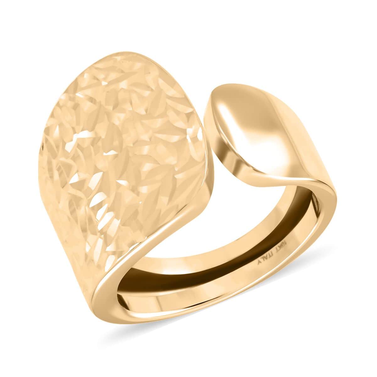 Buy Maestro Gold Collection Italian 10K Yellow Gold Stretch Mesh Ring ,  Heart Charm Ring , Mesh Band Ring , Stretch Ring , Gold Band Ring (Size  9-12) at ShopLC.