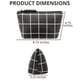 Black & White Vegan Leather Cosmetic Bag with Matte Black Makeup Brushes image number 3