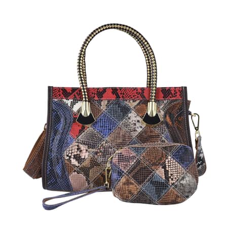 Buy CHAOS By Elsie Croco Diamond Pattern Genuine Leather Hobo Bag with  Handle Drop and Shoulder Strap at ShopLC.