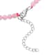 Galilea Rose Quartz Beaded Necklace 18 Inches in Stainless Steel 197.50 ctw image number 3
