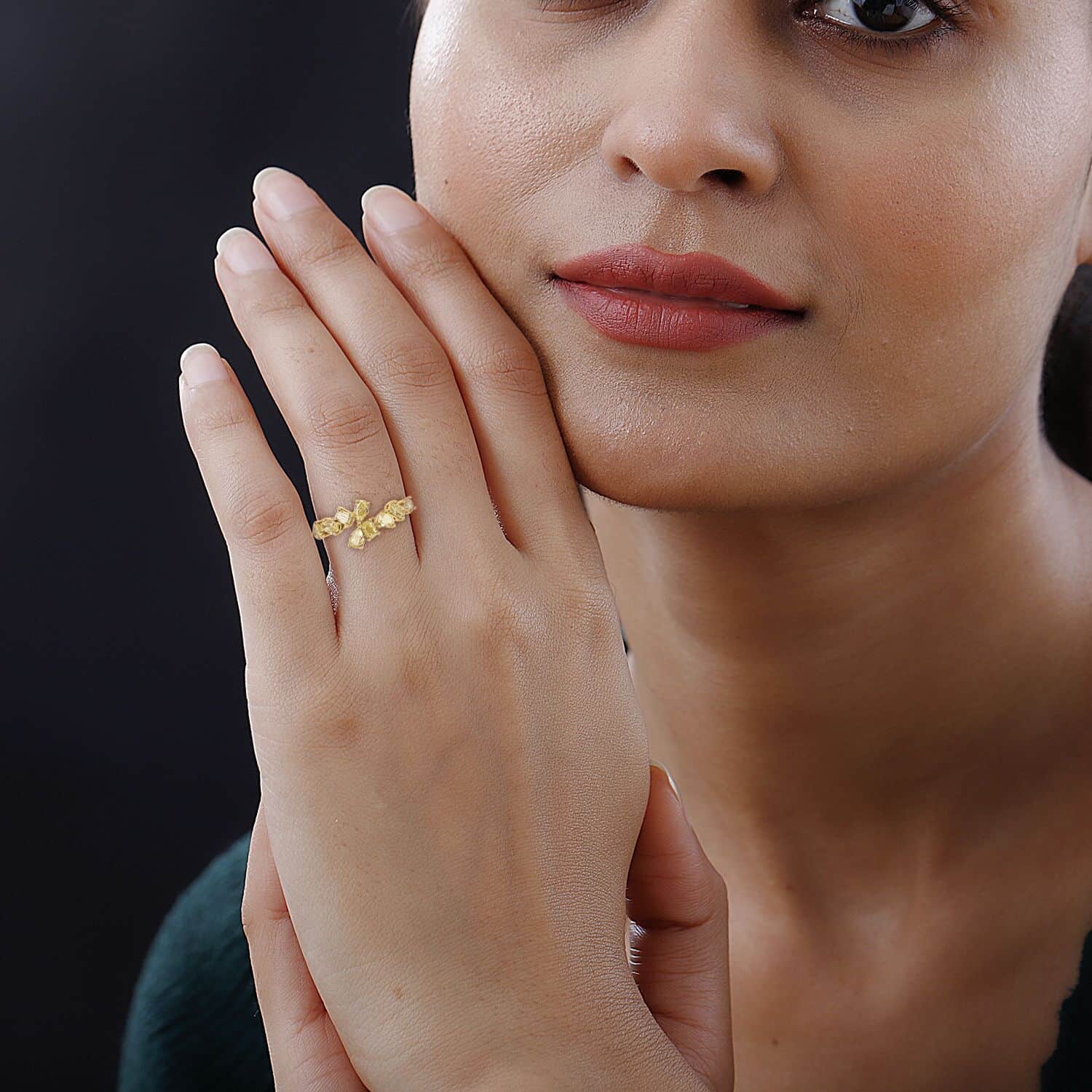 Ankur Treasure Chest Modani 18K Yellow Gold Natural Yellow Diamond (I1)  Ring (Size 8.0) (Del. in 10-15 Days) 1.30 ctw