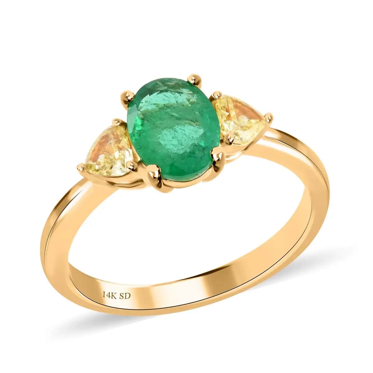 HIGH JEWELRY Diamond & Emerald Ring - LUSTRO