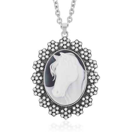 Cameo Face Real Shell Necklace Silver Buy Factory Prices