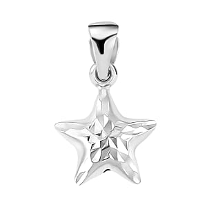 950 Platinum Electroform Star Pendant (1 g)