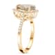 Certified and Appraised ILIANA 18K Yellow Gold AAA Turkizite and G-H SI Diamond Halo Ring (Size 9.0) 4 Grams 3.00 ctw image number 3