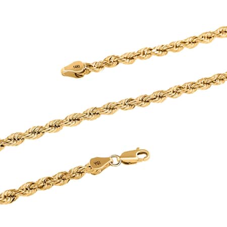 24 Men's Wheat Chain Necklace in 14k Italian White Gold (3.1 mm)