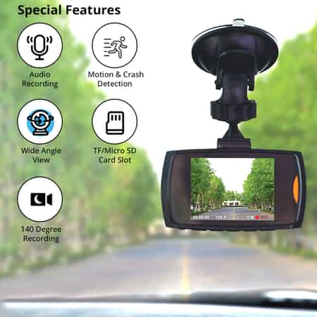 Perioperatieve periode aanvaardbaar Structureel Buy Lifeware Black HD Ultra-Slim Car Dashboard Camera (2.4, 1080P) at  ShopLC.