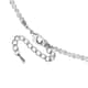 Simulated White Mystic Color Topaz Beaded Necklace 20-22 Inches in Silvertone image number 3