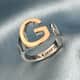 Personalized Initial G Ring in 18K YG Plated and Platinum Bond (Size 6.0) image number 1