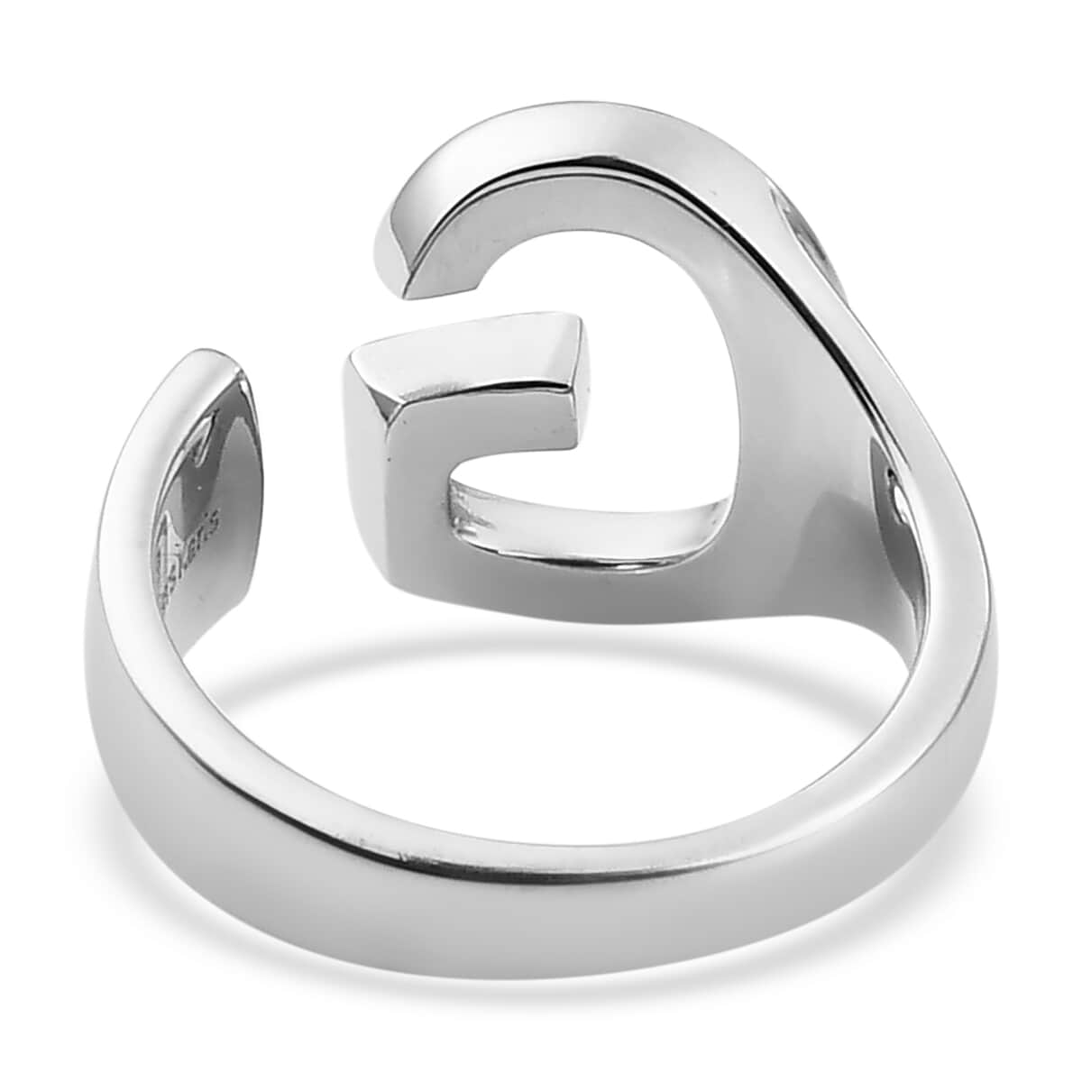 Personalized Initial G Ring in 18K YG Plated and Platinum Bond (Size 6.0) image number 4