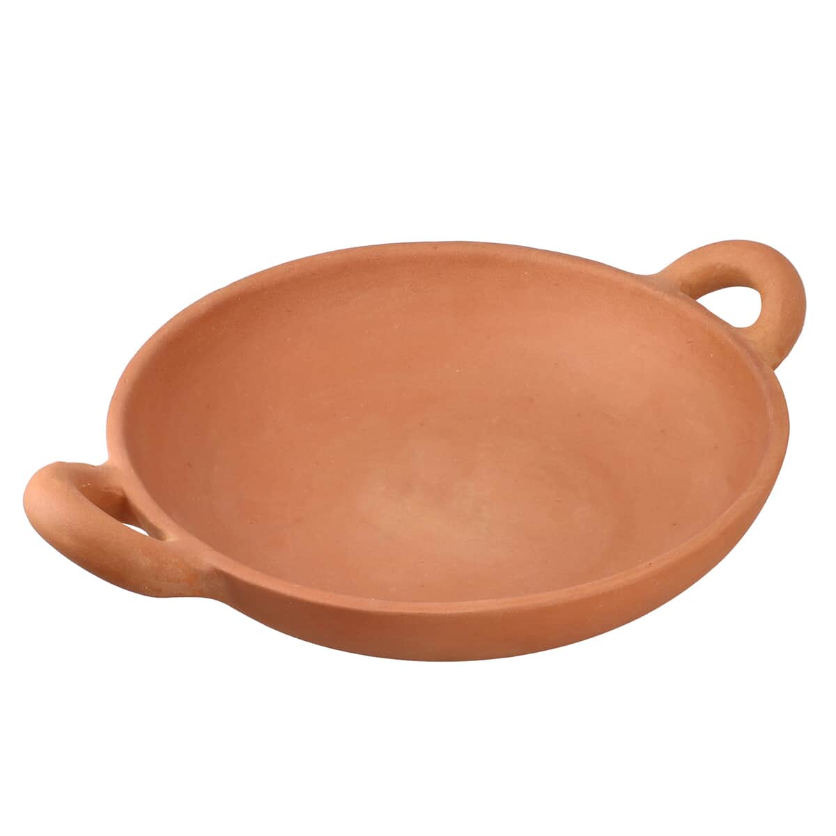Handcrafted, Eco-friendly, Reusable, Made in India, Terracota Earthern Clay Shallow Pan For Cooking And Serving image number 0