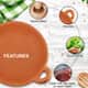 Handcrafted, Eco-friendly, Reusable, Made in India, Terracota Earthern Clay Shallow Pan For Cooking And Serving image number 2