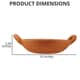 Handcrafted, Eco-friendly, Reusable, Made in India, Terracota Earthern Clay Shallow Pan For Cooking And Serving image number 3
