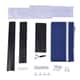 Blue Collapsible Wardrobe with 2 Outer pockets and Zippered Door (Non-Woven Fabric) image number 6