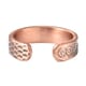 Magnetic By Design Abstract Texture Adjustable Open Ring with Magnetic End in Rosetone image number 5