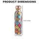 HOMESMART Multi Diamond Printed Solid Copper Bottle with Elite Shungite and Copper Infuser 33.81 oz | Copper Water Bottle | Infused Bottle | Infuser Water Bottle | Water Infuser image number 5