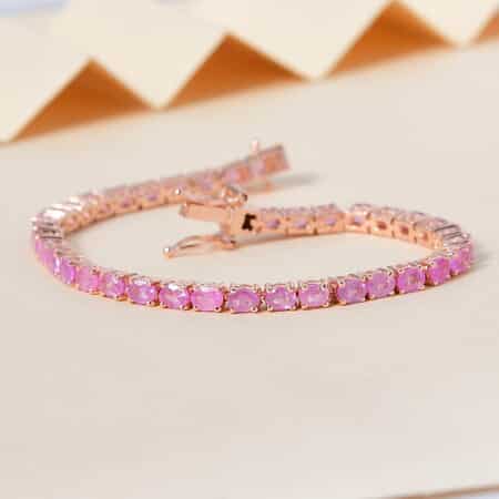Certified Pink & Purple Sapphire Belt Buckle Bracelet with Diamonds