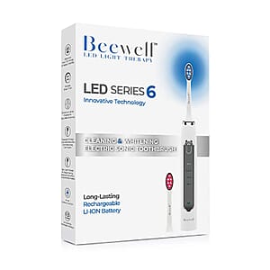 Beewell Electric Sonic 4-in-1 Toothbrush with Blue and Red Light Therapy