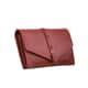 Hong Kong Closeout Burgundy Genuine Leather RFID Women's Wallet image number 3