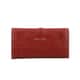 Hong Kong Closeout Burgundy Genuine Leather RFID Women's Wallet image number 4
