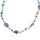 Blue Glass Beaded Necklace 32.5 Inches in Goldtone image number 2
