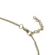 Multi Color Glass Beaded Choker Style Necklace 20 Inches in Goldtone image number 3