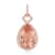 Iliana 18K Rose Gold AAA Certified Marropino Morganite, G-H SI Diamond Pendant 9.65 ctw