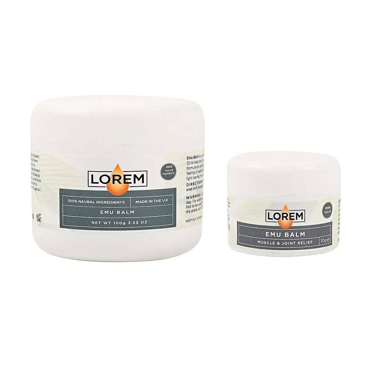 Buy Lorem EMU Balm Natural Pain Relief Bundle 100g+10g at ShopLC.