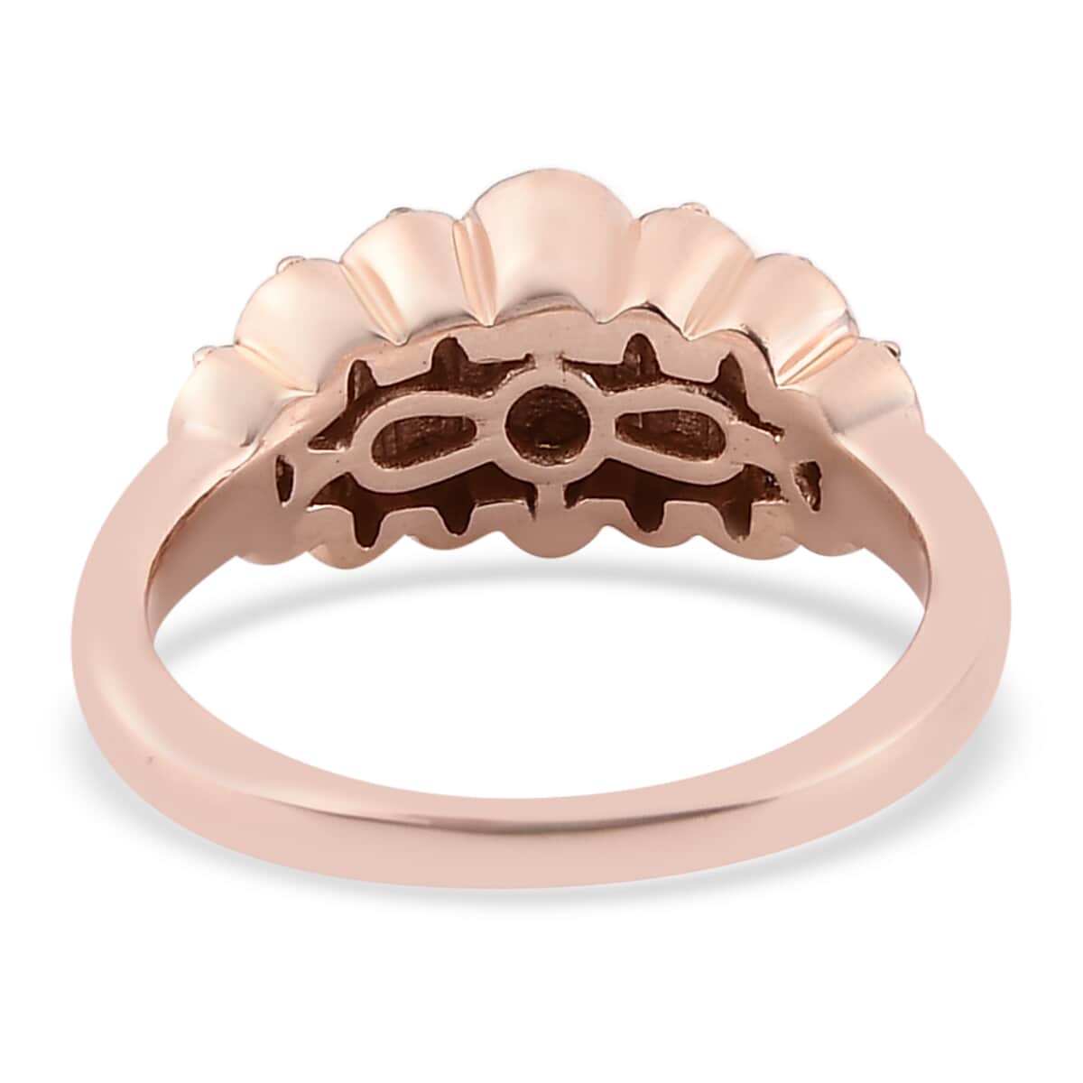 Natural Champagne Diamond Ring in Vermeil Rose Gold Over Sterling Silver (Size 7.0) 0.50 ctw image number 4