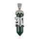 Malachite Fancy Pendant in Platinum Over Copper 19.00 ctw image number 0