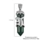 Malachite Fancy Pendant in Platinum Over Copper 19.00 ctw image number 4