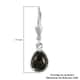 Matrix Silver Shungite Earrings in Sterling Silver 1.75 ctw image number 4