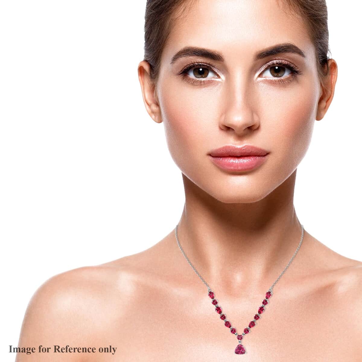 Pure Pink Mystic Topaz Necklace 18 Inches in Platinum Over Sterling Silver 11.35 ctw image number 2