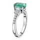 RHAPSODY 950 Platinum AAAA Ethiopian Emerald and E-F VS Diamond Ring (Size 7.0) 5.40 Grams 1.90 ctw image number 3