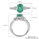 RHAPSODY 950 Platinum AAAA Ethiopian Emerald and E-F VS Diamond Ring (Size 7.0) 5.40 Grams 1.90 ctw image number 5